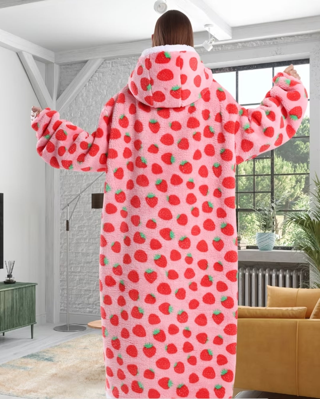 Strawberry Hoodie Blanket 🍓
