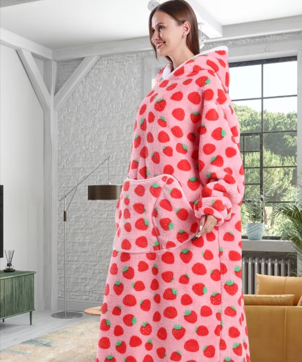 Strawberry Hoodie Blanket 🍓