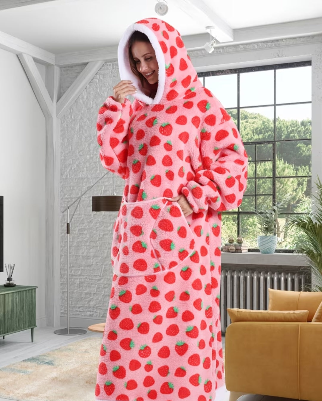 Strawberry Hoodie Blanket 🍓