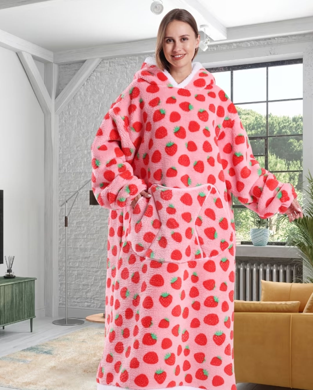 Strawberry Hoodie Blanket 🍓